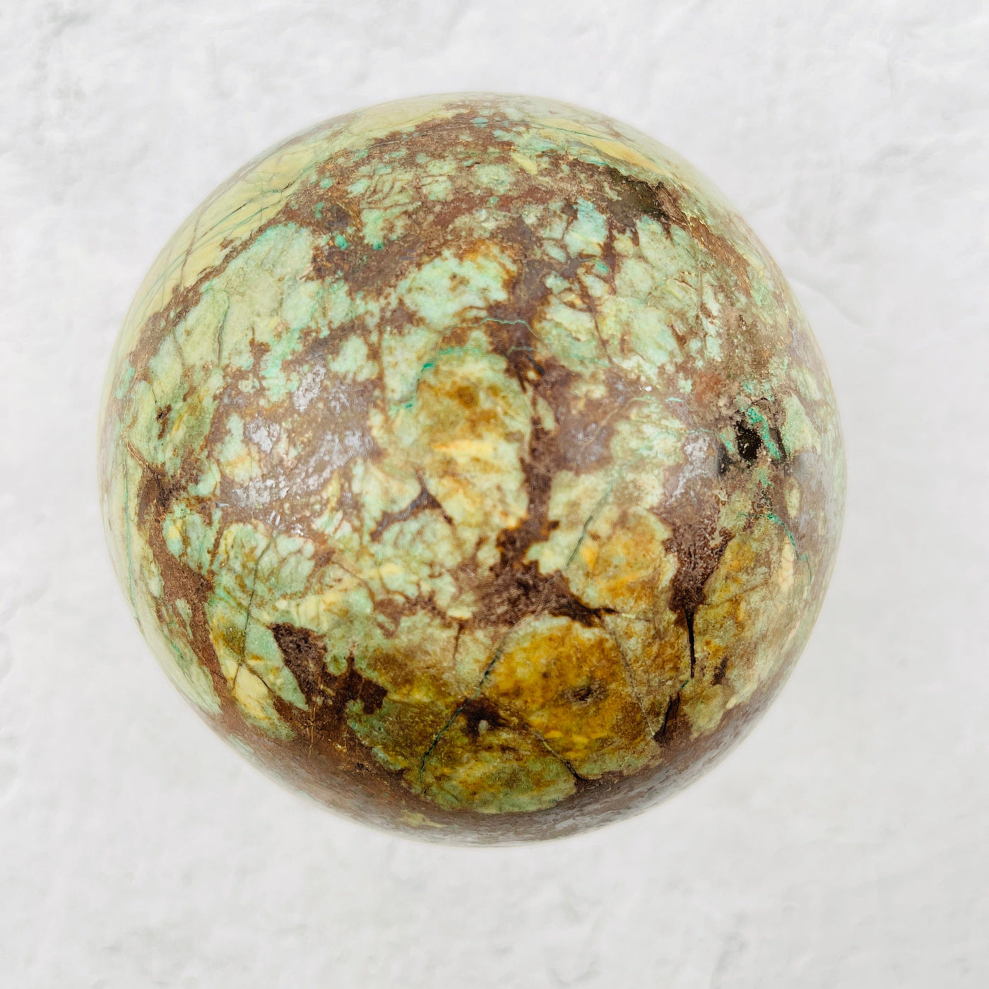 Chrysoprase Sphere Polished Sphere - OOAK- top