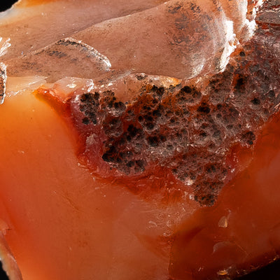 close up carnelian crystal stone