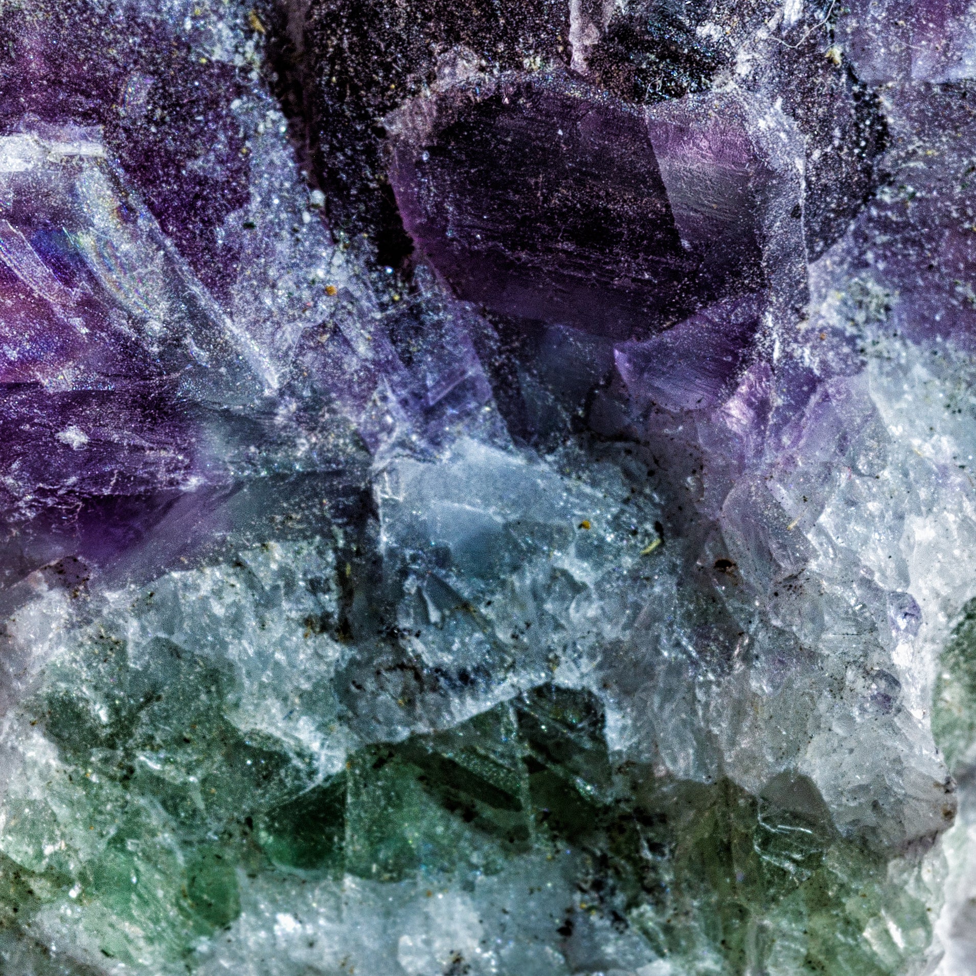 close up shot of fluorite crystal