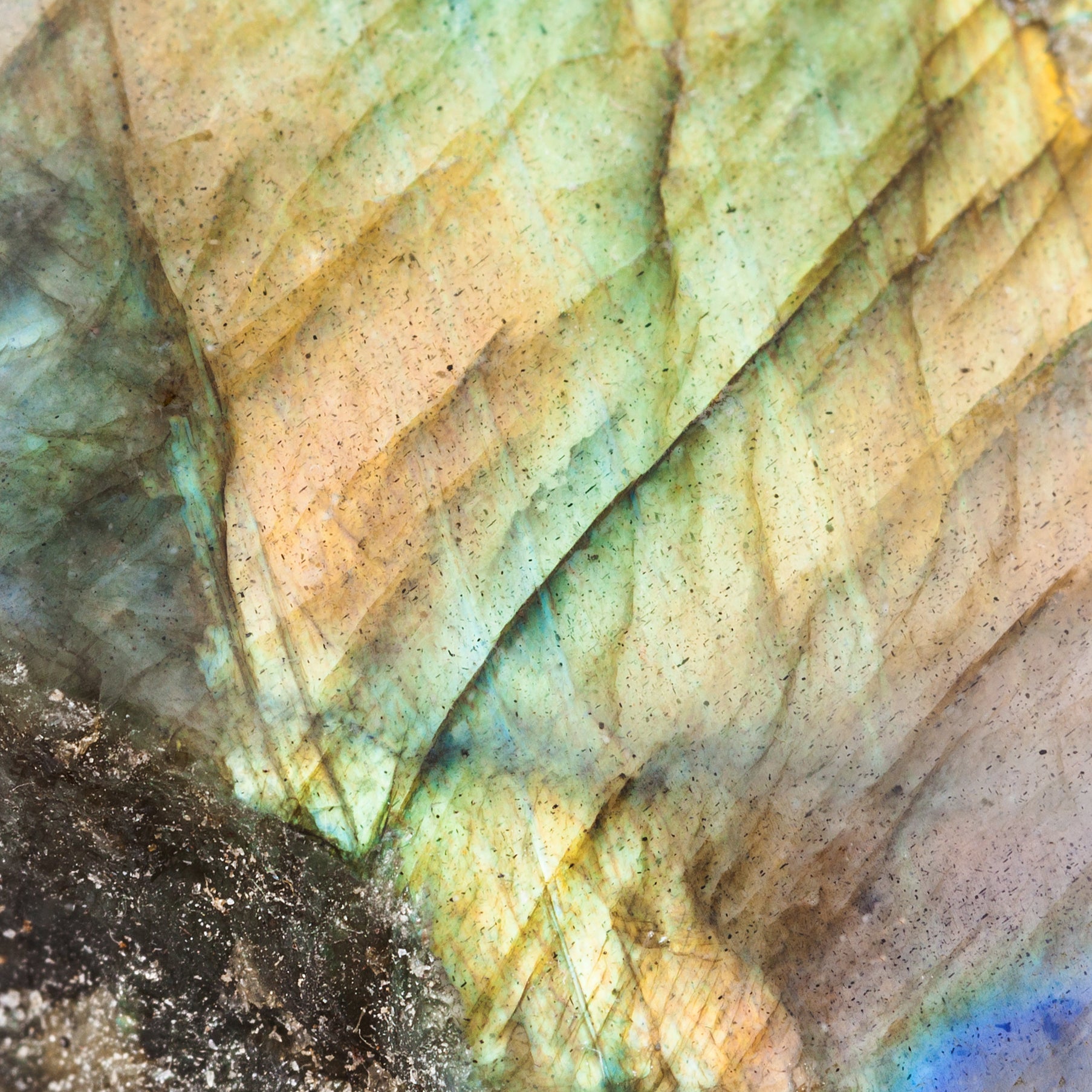 close up labradorite stone