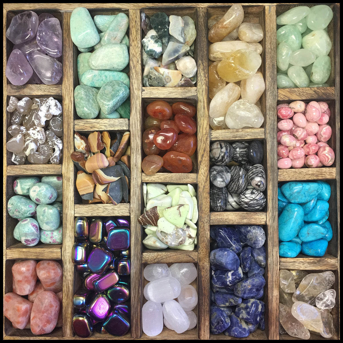 Tumbled Rocks Display Shop for Tumbled Stones | Rock Paradise