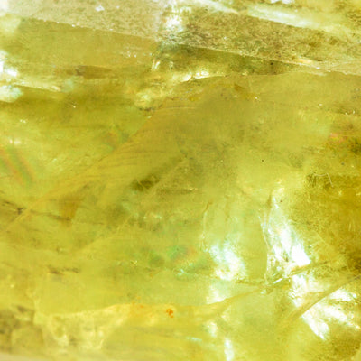 close up yellow crystals