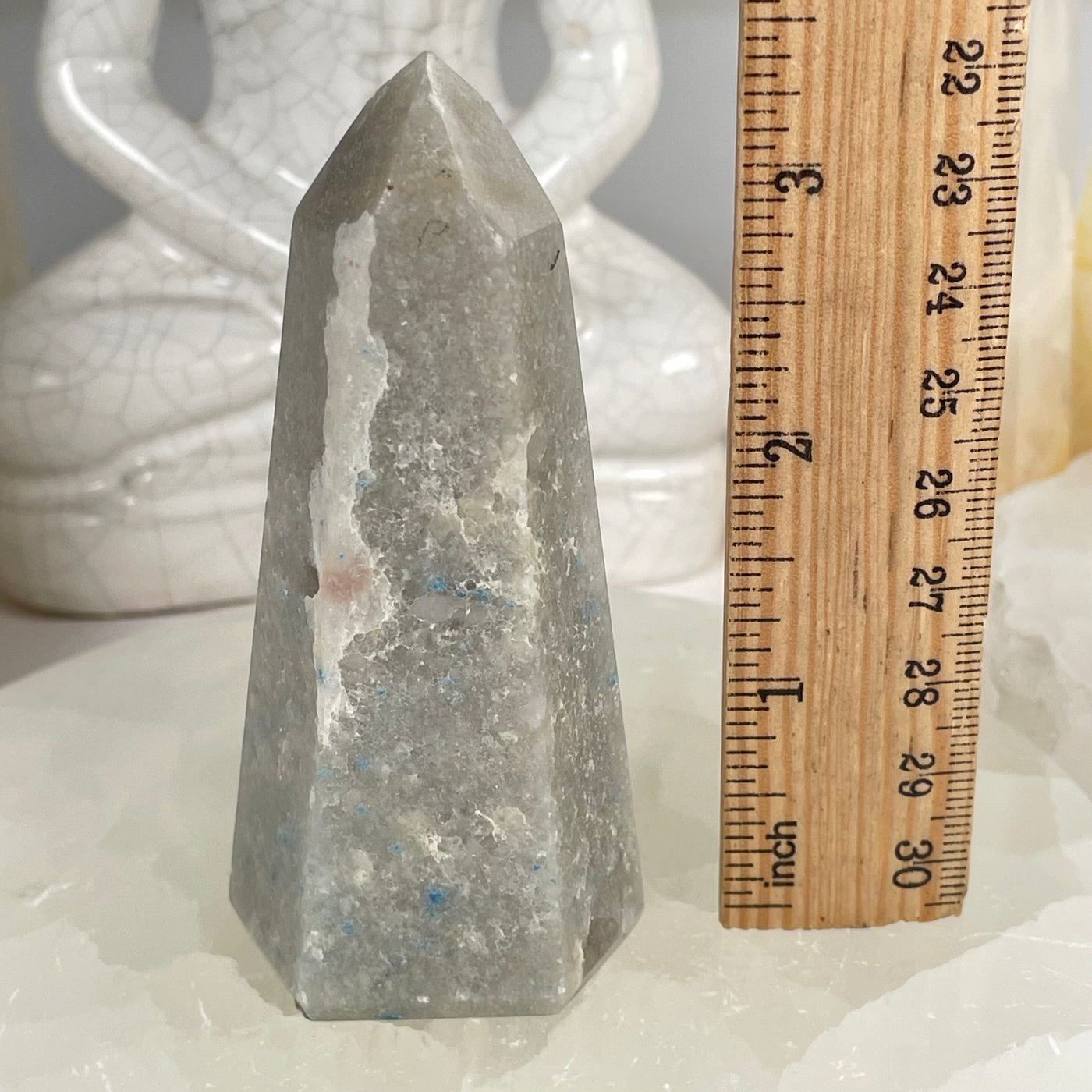 Trolleite Polished Crystal Point #2 with ruler for size reference