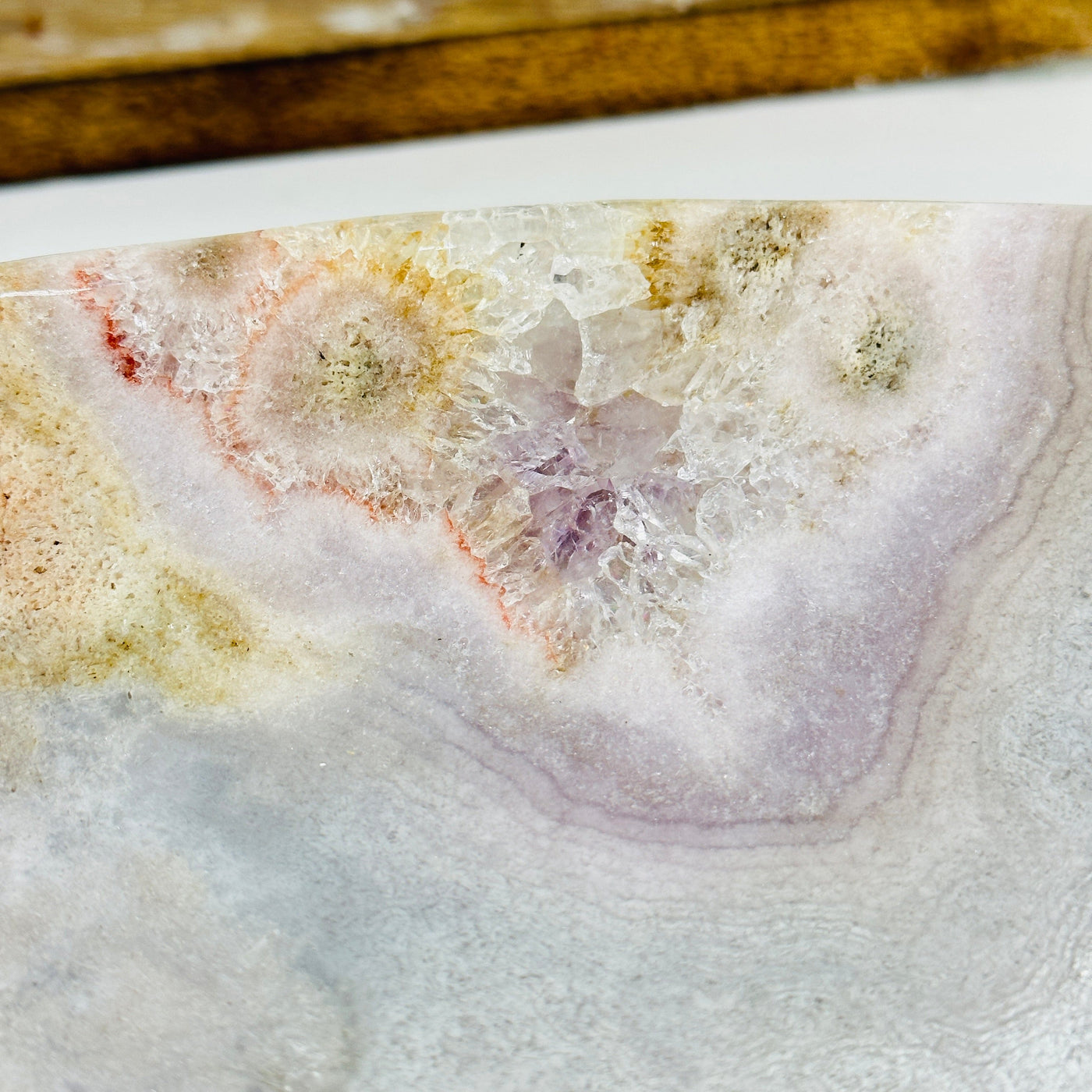 up close shot of pink amethyst