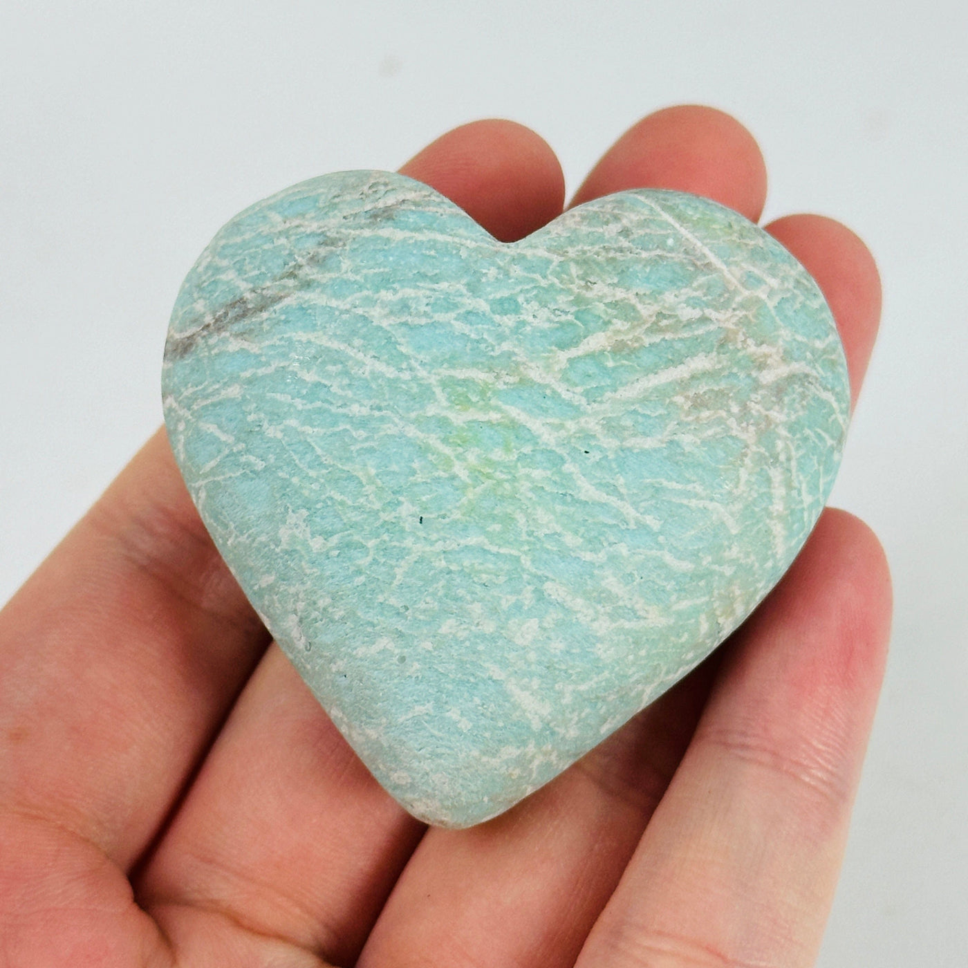 Blue Aragonite Hearts, Natural Gemstones Hearts, Healing Crystals Hearts –