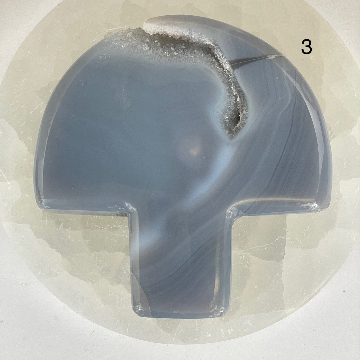 Agate Druzy Crystal Mushroom - You Choose variant 3 labeled