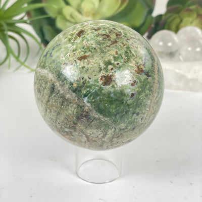 Nephrite Jade Crystal Sphere - One-of-a-Kind side view