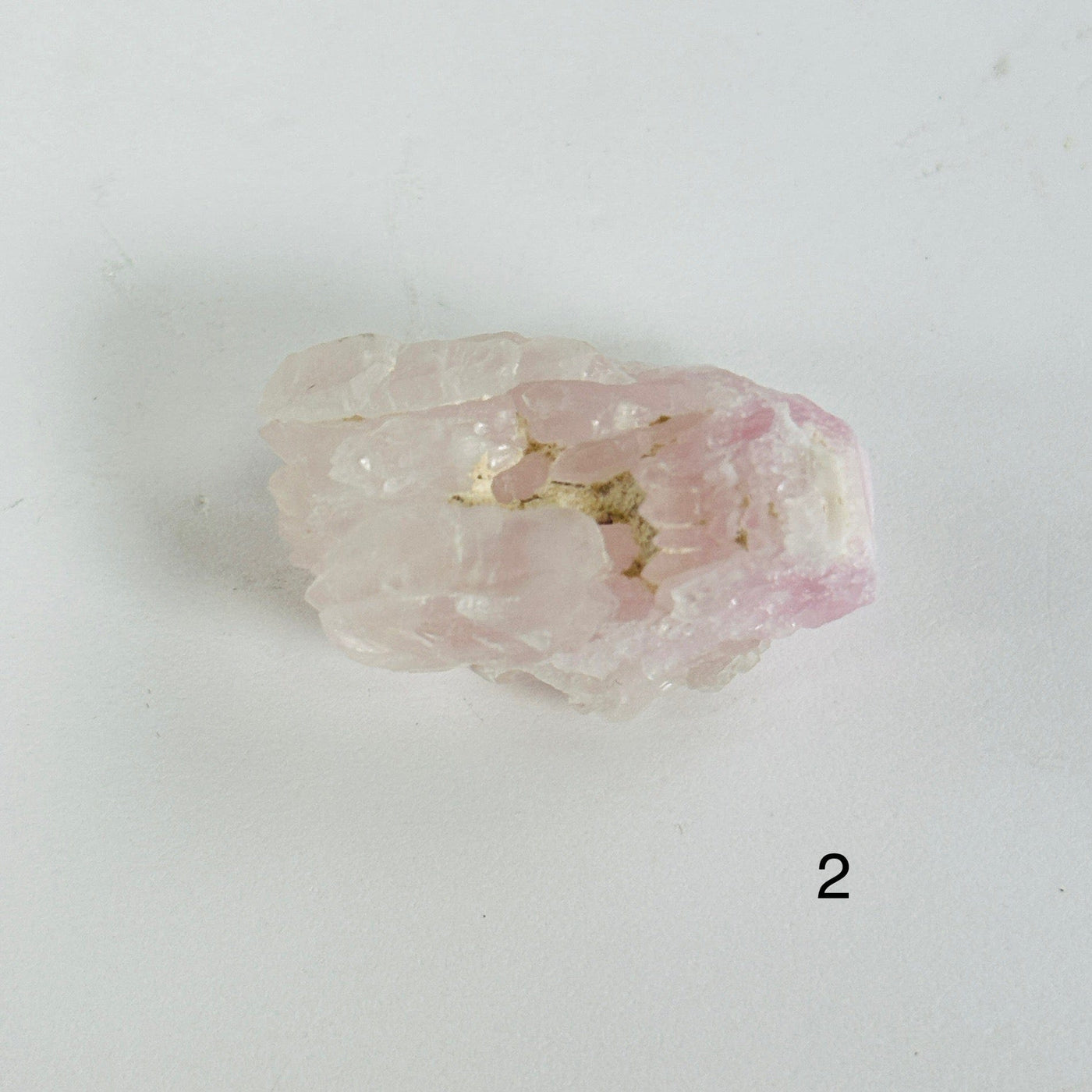 Rose Quartz Natural Small Crystal Cluster - Rare Find - You Choose variant 2 labeled