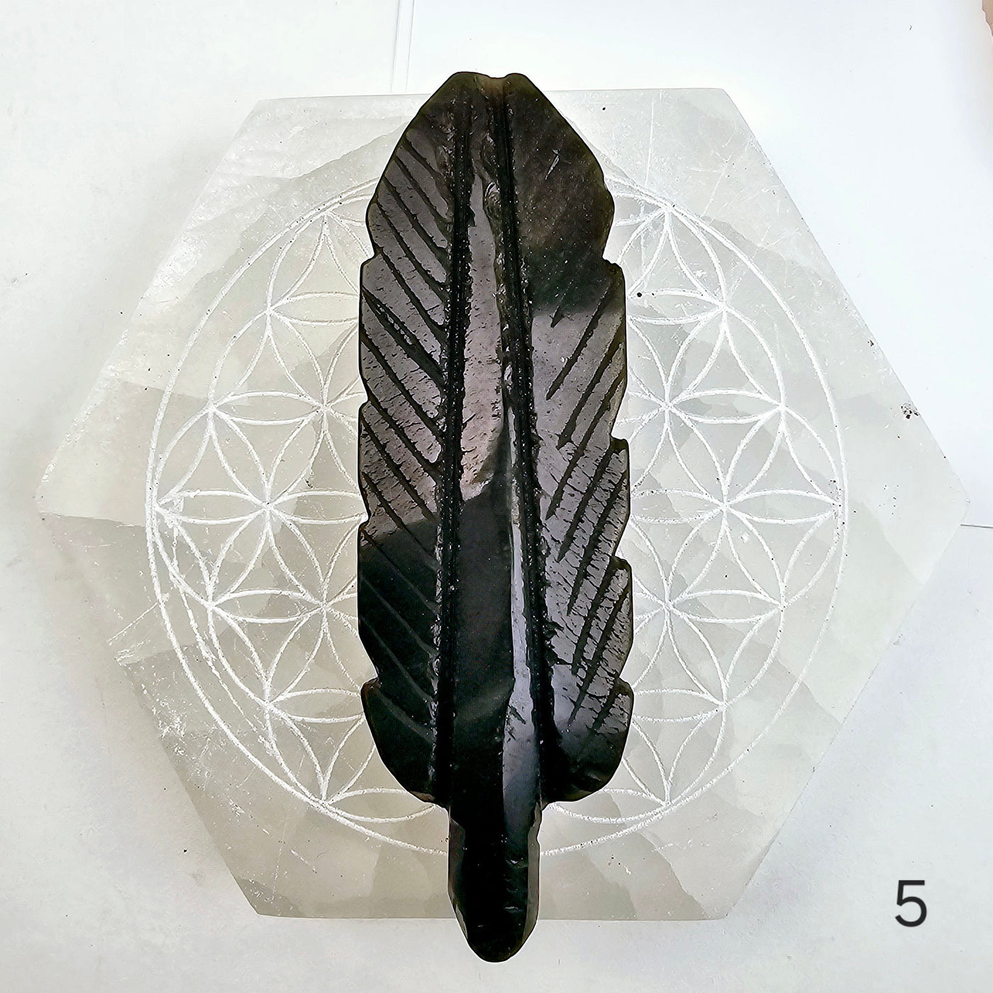 Gold Sheen Obsidian Feather - You Choose feather 5 labeled