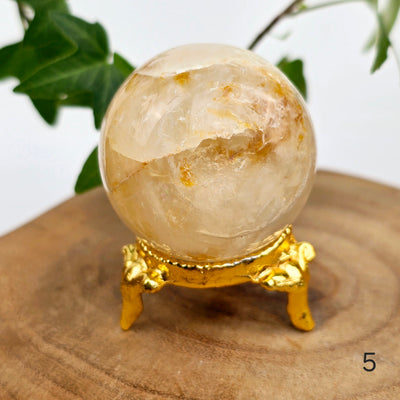 Golden Healer Sphere - You Choose sphere 5 labeled