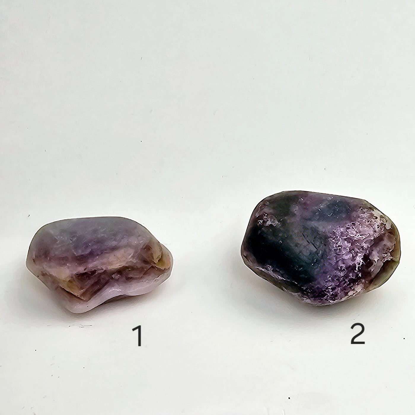 Rainbow Fluorite - Large Tumbled Stones - You Choose variants 1 and 2 labeled