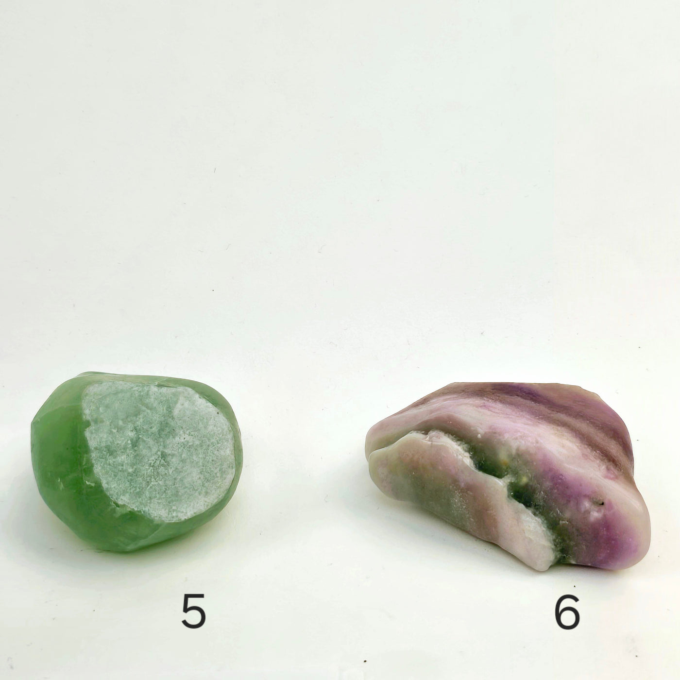 Rainbow Fluorite - Large Tumbled Stones - You Choose variants 5 and 6 labeled