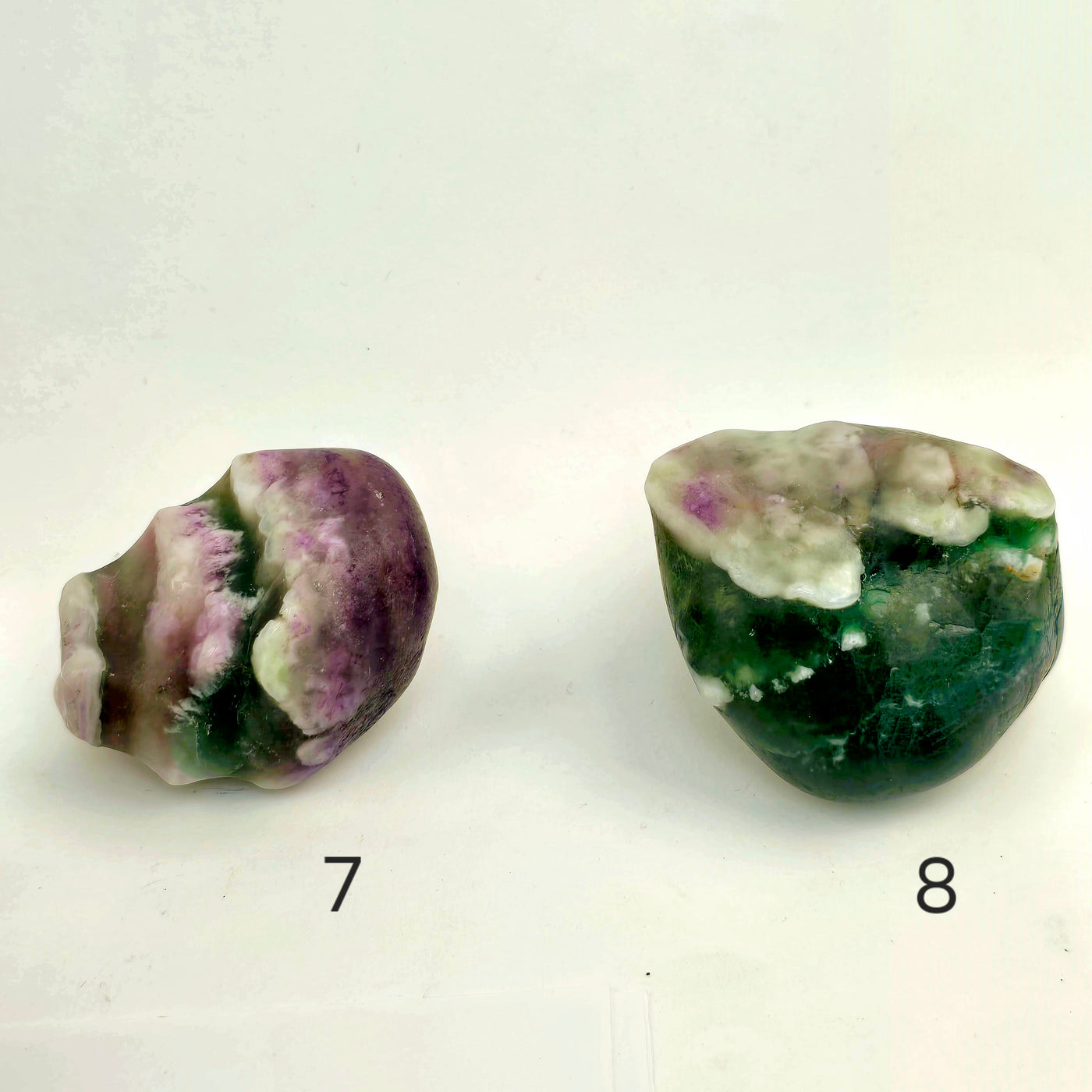 Rainbow Fluorite - Large Tumbled Stones - You Choose variants 7 and 8 labeled