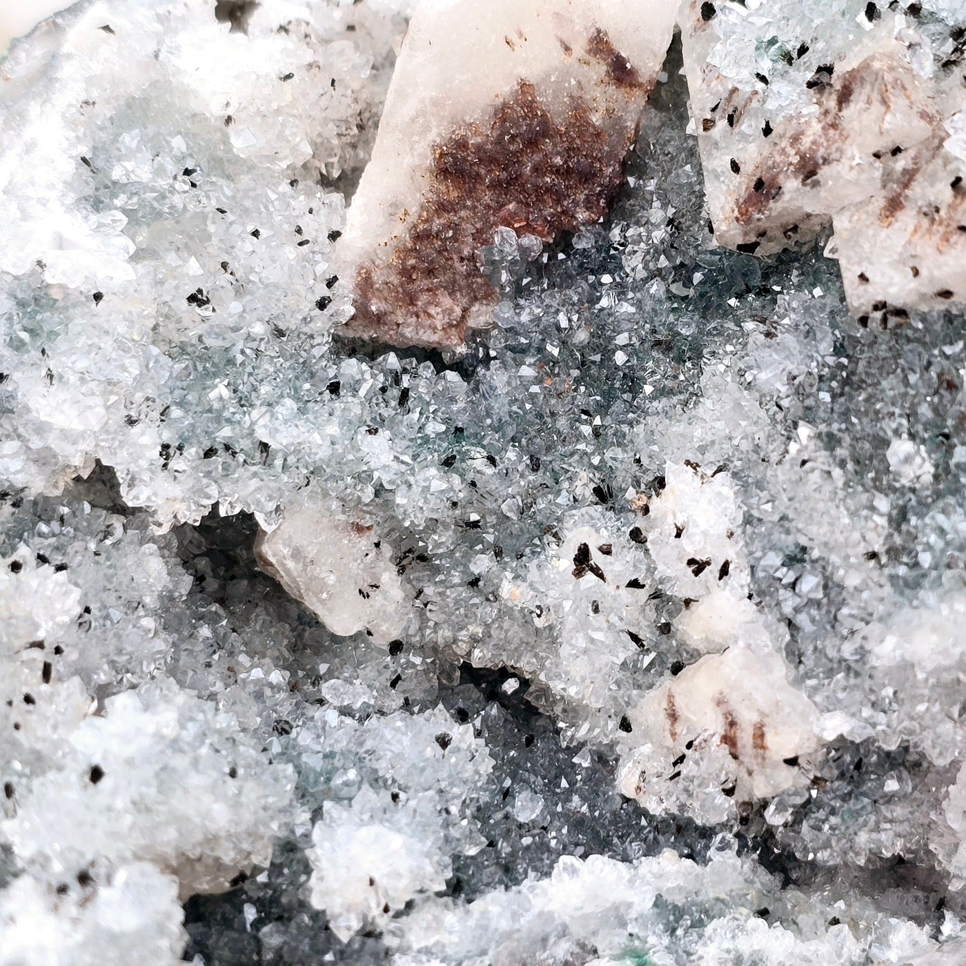 Chlorite Crystal Quartz Cluster #2 closeup for detail