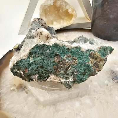 Chlorite Crystal Quartz Cluster #2 back view