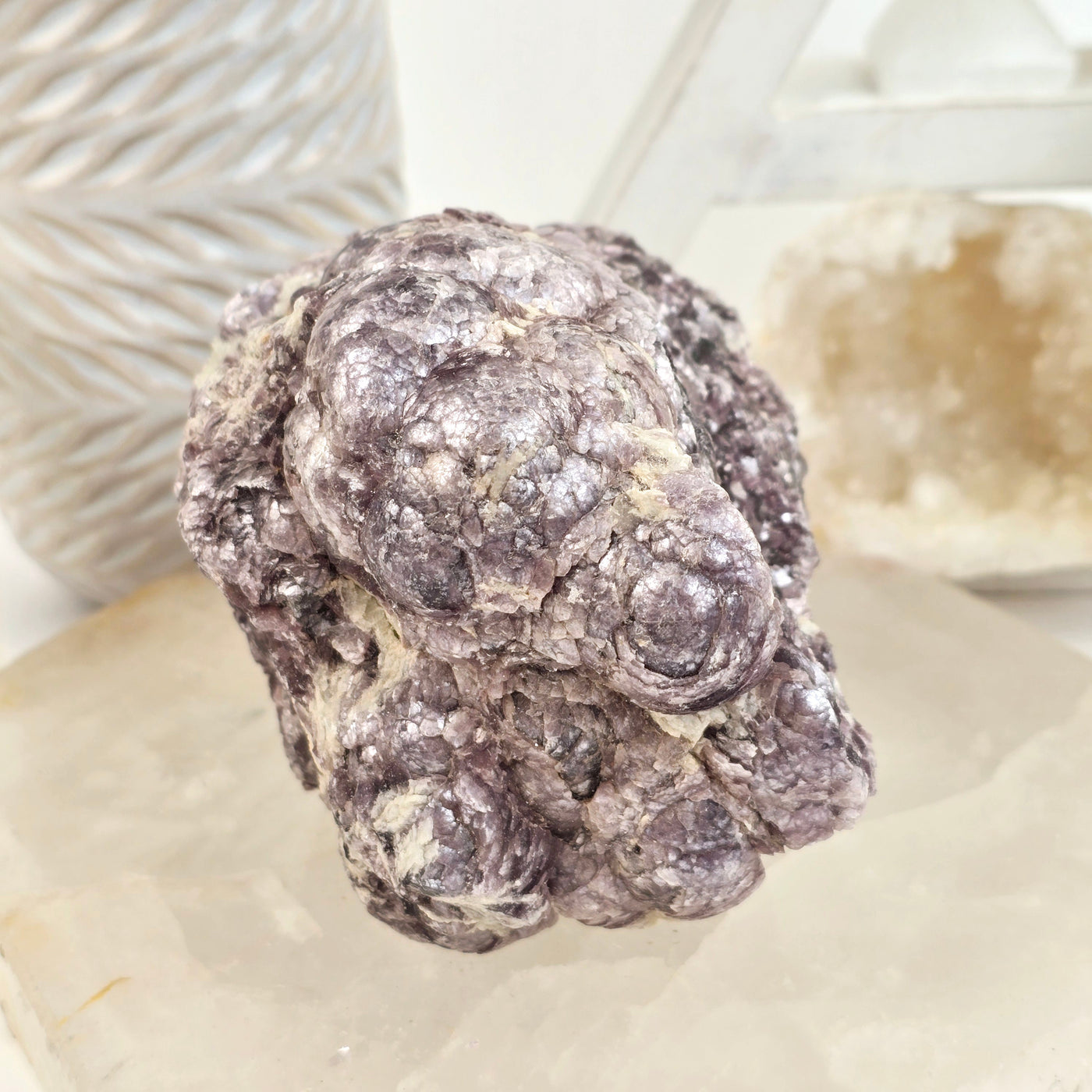 Botryoidal Lepidolite #2 side view