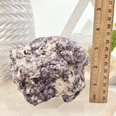 Botryoidal Lepidolite #2 with ruler for size reference