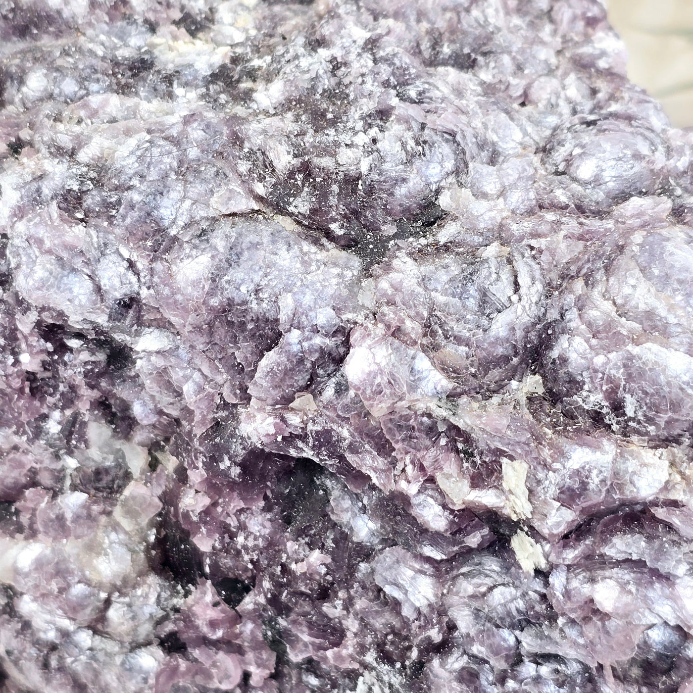 Botryoidal Lepidolite Crystal #3 closeup for detail