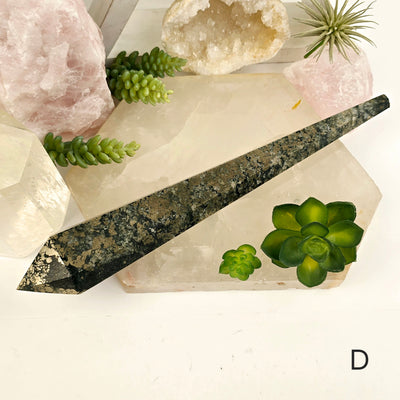 Pyrite Crystal Wands - You Choose variant D labeled