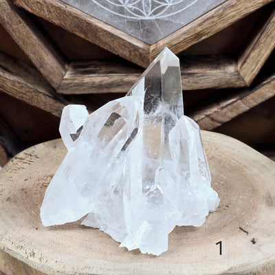 Crystal Quartz Cluster High Grade - You Choose variant 1 labeled