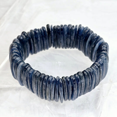 Blue Kyanite Crystal Bracelet #2 front view