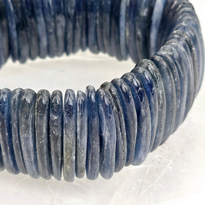 Blue Kyanite Crystal Bracelet #2 closeup for detail