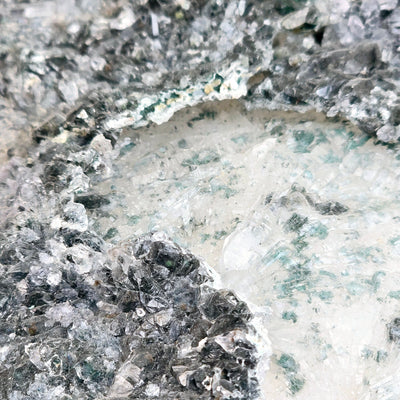 Chlorite Crystal Quartz Cluster #3 closeup for detail