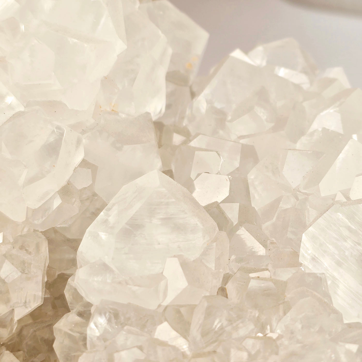 Calcite Crystal Cluster on Limestone - High Grade closeup for detail