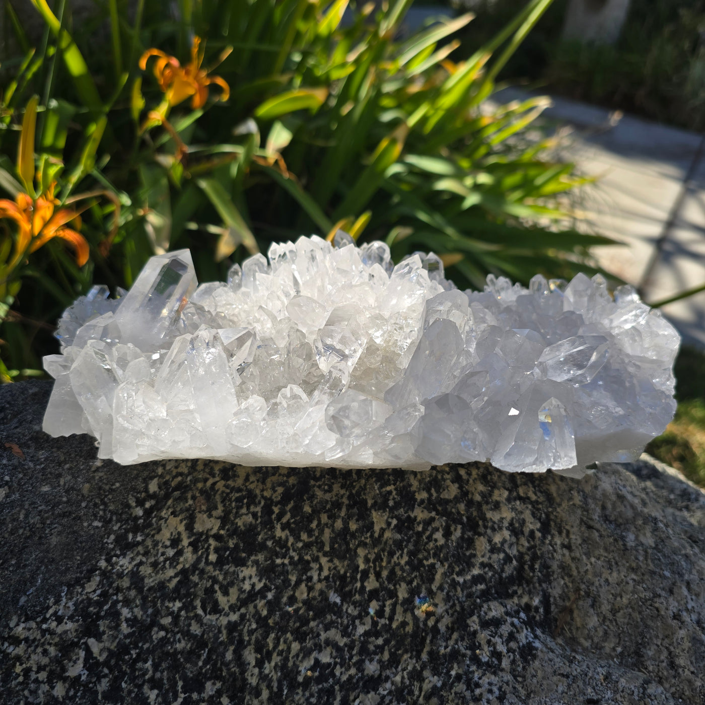 Crystal Quartz Cluster - AA Grade #2 back view