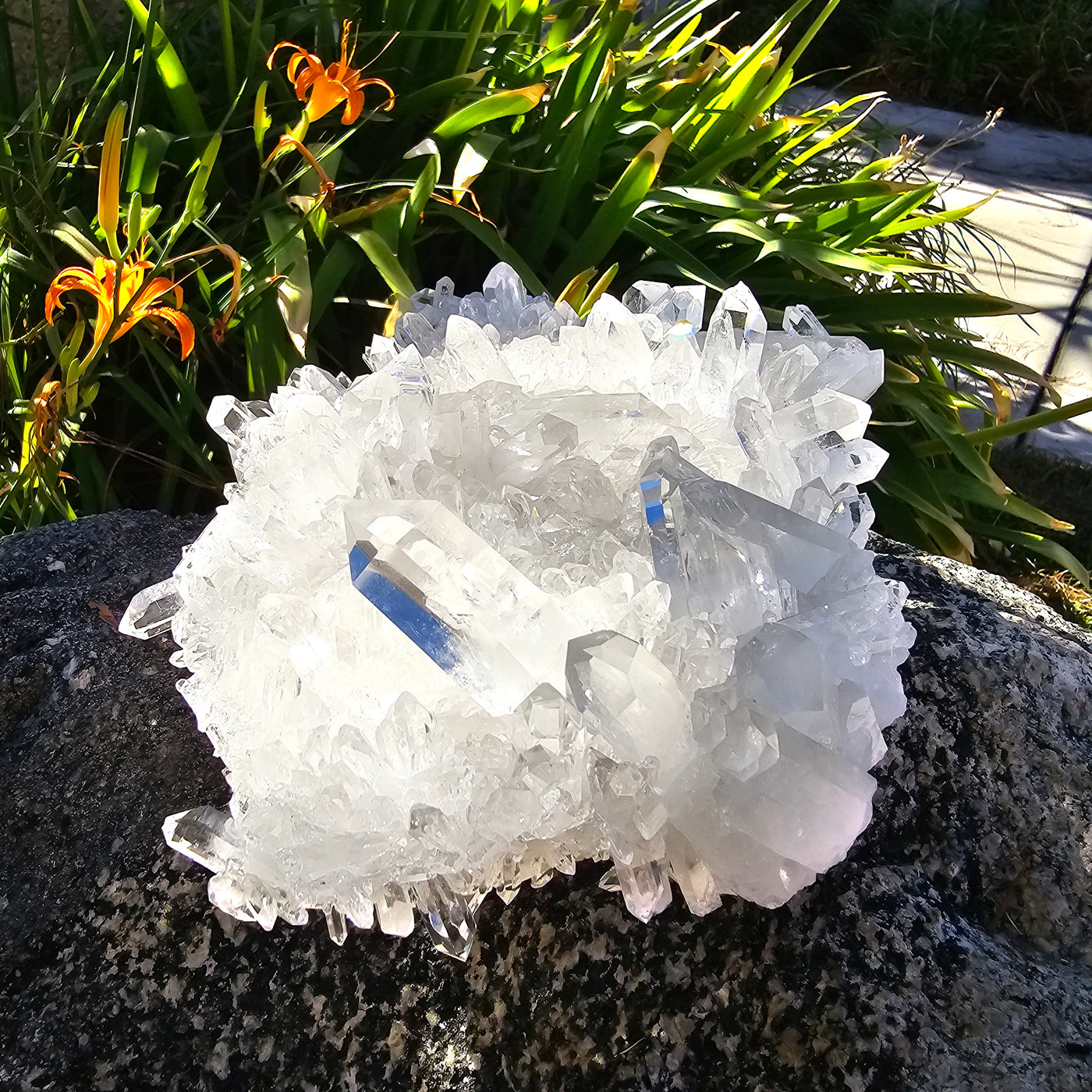 Crystal Quartz Cluster - AA Grade #2 side view