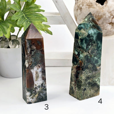 Ocean Jasper Polished Tower - You Choose variants 3 and 4 labeled