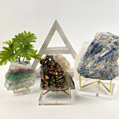 Crystal Display Stand - Acrylic Gem Holder- Feng Shui - Crystal Decor