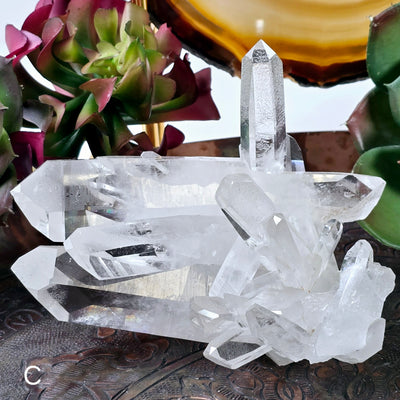 Crystal Quartz Cluster - AA Grade - You Choose from Brazil Top Quality variant C labeled