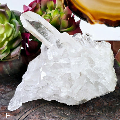 Crystal Quartz Cluster - AA Grade - You Choose from Brazil Top Quality variant E labeled