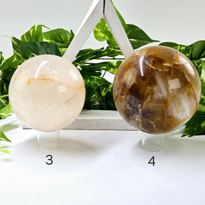 Golden Healer Large Polished Crystal Sphere - You Choose variants 3 and 4 labeled