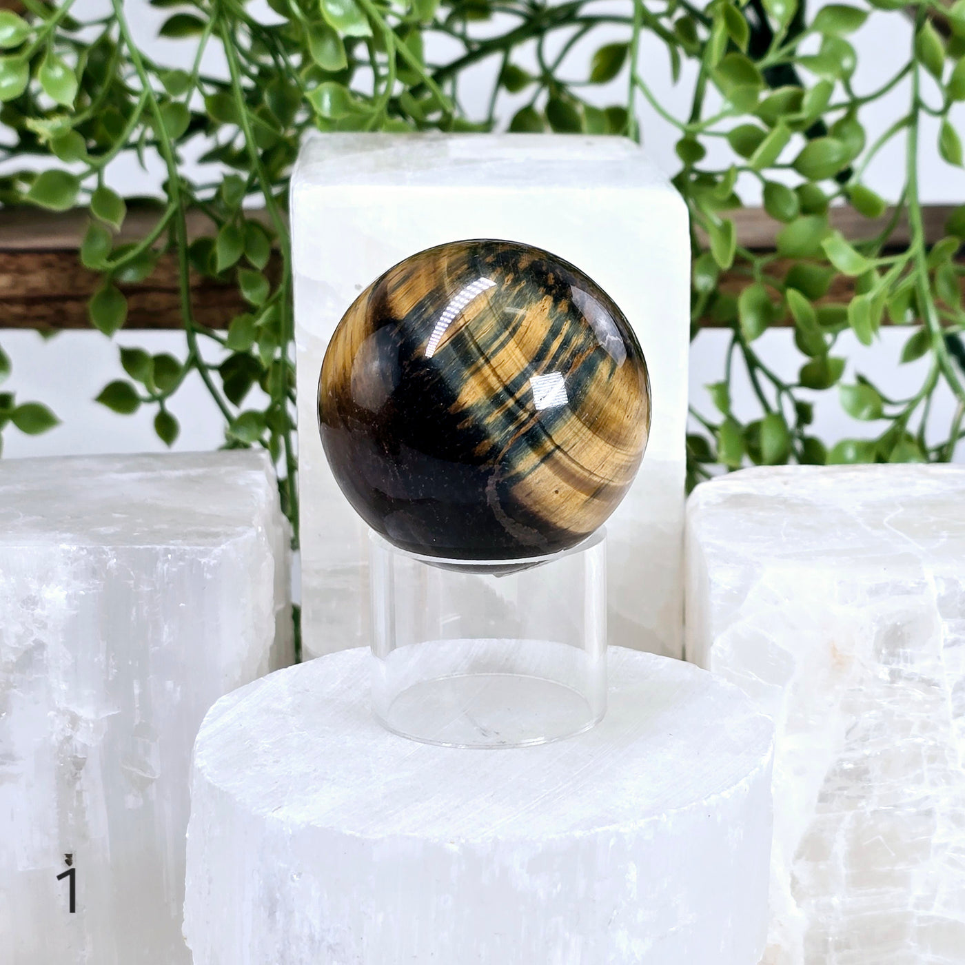 Tigers Eye Polished Crystal Sphere - You Choose variant 1 labeled