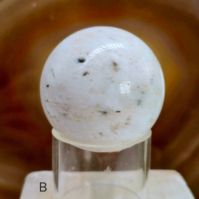 Scolecite Crystal Sphere - You Choose variant B labeled