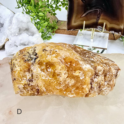 Golden Healer Raw Natural Crystal - You Choose variant D labeled