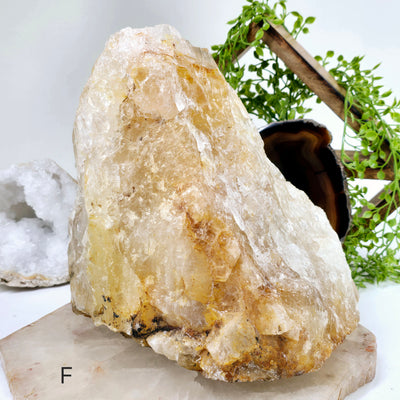 Golden Healer Raw Natural Crystal - You Choose variant F labeled