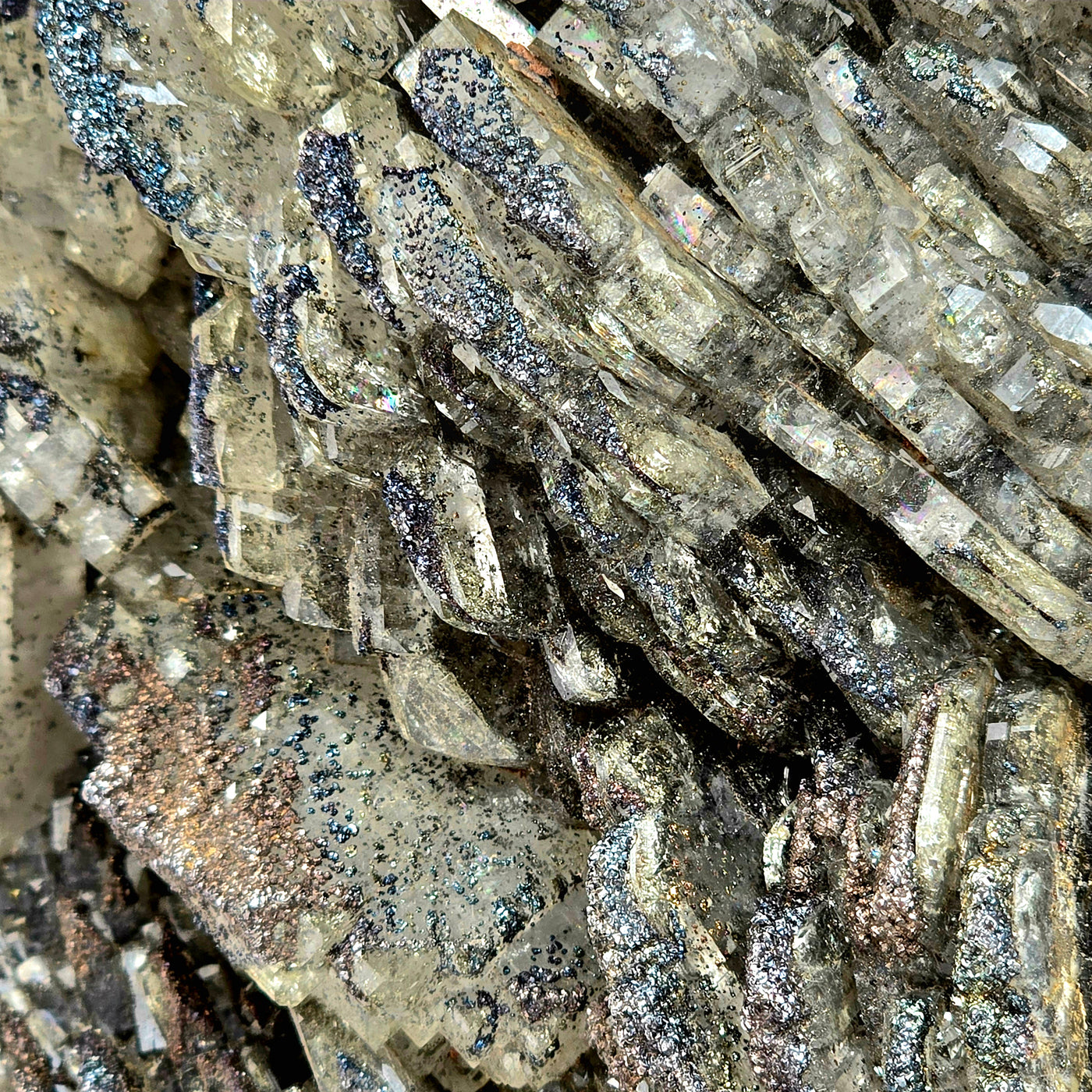 Arsenopyrite on Quartz - High Grade Crystal Specimen from Morocco #1 closeup for detail