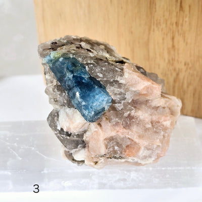 Aquamarine - Small Crystal in Matrix - You Choose variant 3 labeled