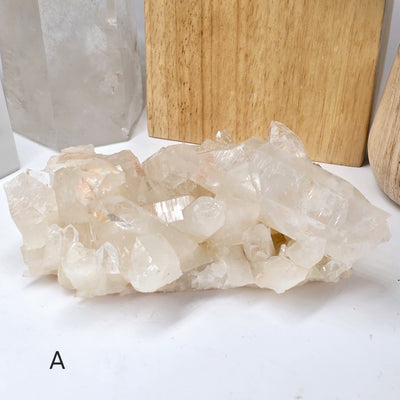 Lemurian Tangerine Quartz Crystal Cluster - You Choose #1 variant A labeled