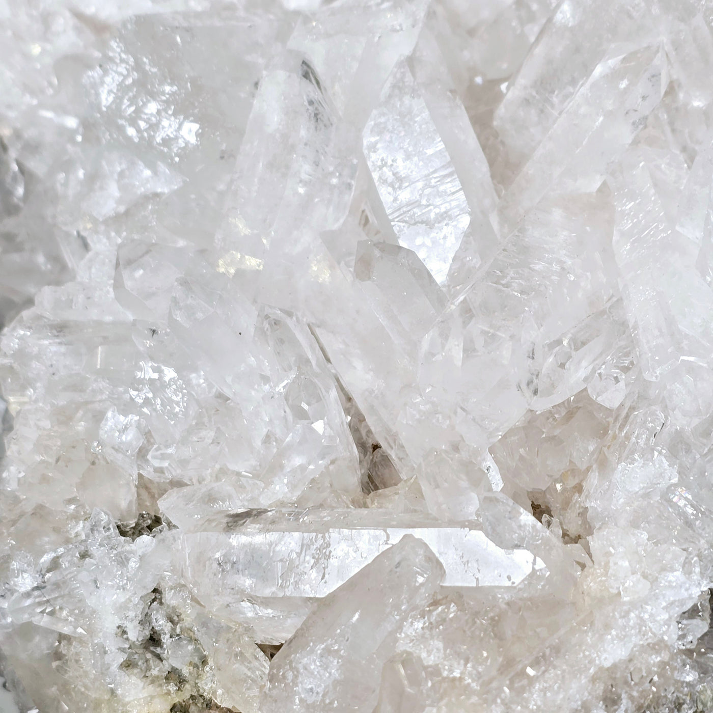 Giant Crystal Quartz Cluster #1 closeup for detail