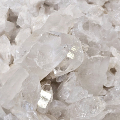 Giant Crystal Quartz Cluster #4 closeup for detail