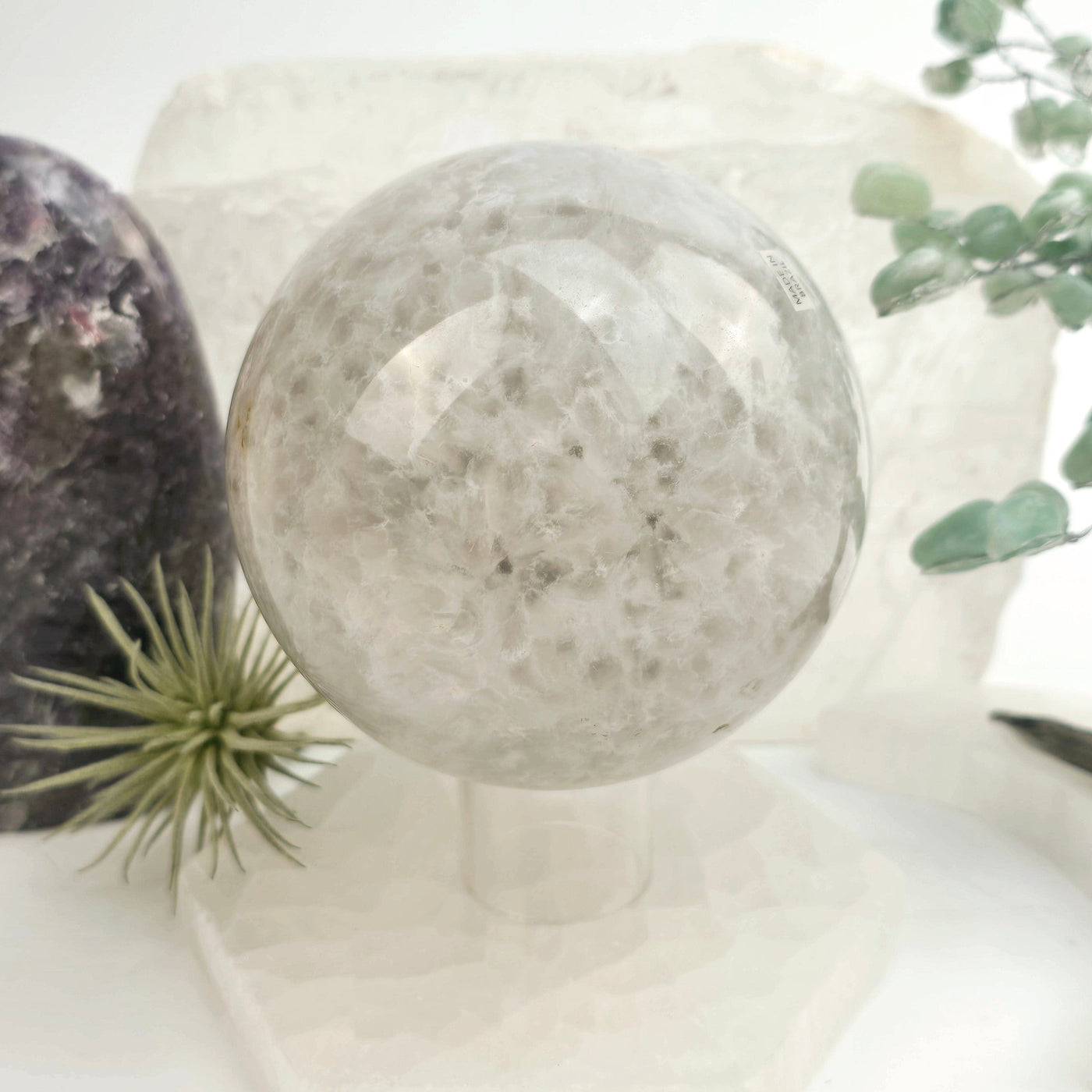 Amethyst Crystal Sphere One-of-a-Kind #7 back view