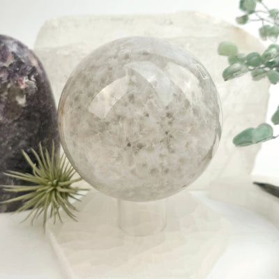 Amethyst Crystal Sphere One-of-a-Kind #7 back view