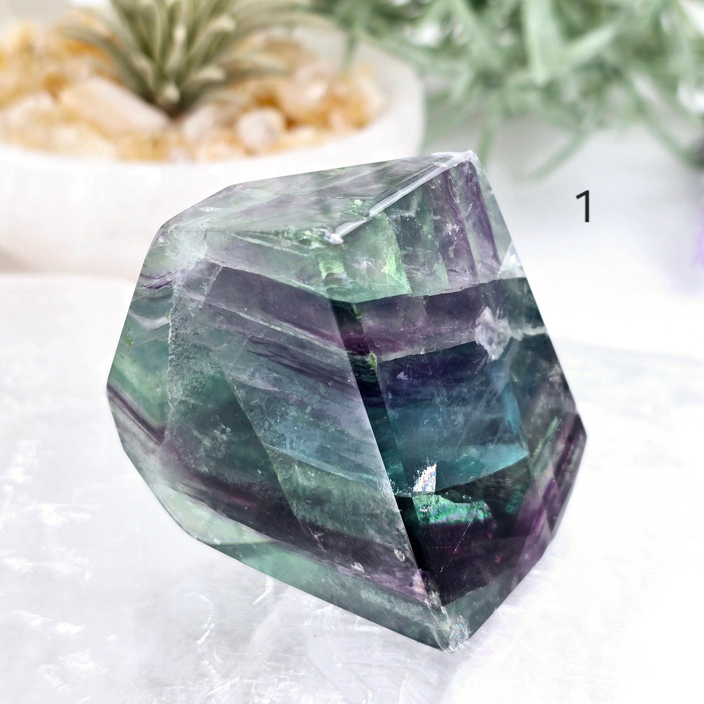 Rainbow Fluorite AA Grade Polished Crystal Freeform - You Choose variant 1 labeled