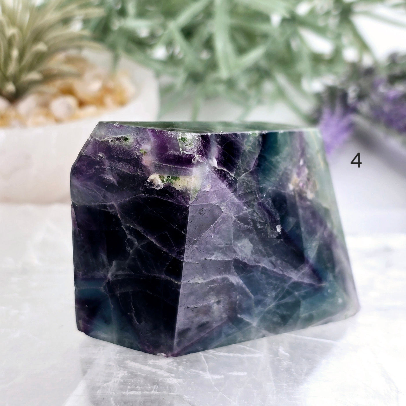 Rainbow Fluorite AA Grade Polished Crystal Freeform - You Choose variant 4 labeled