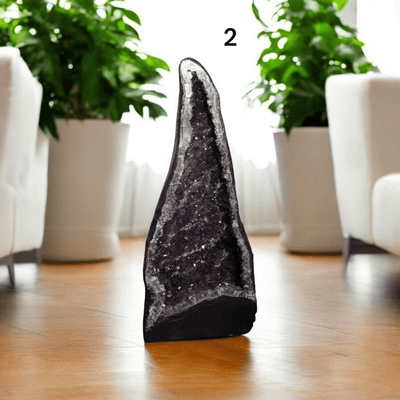 Amethyst Crystal Cathedral - You Choose #1 variant 2 labeled in home setting