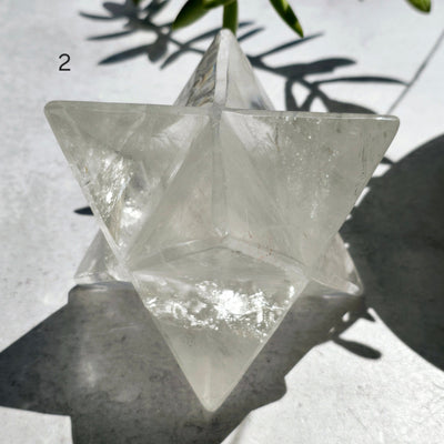 Crystal Quartz Merkabah Star - You Choose variant 2 labeled